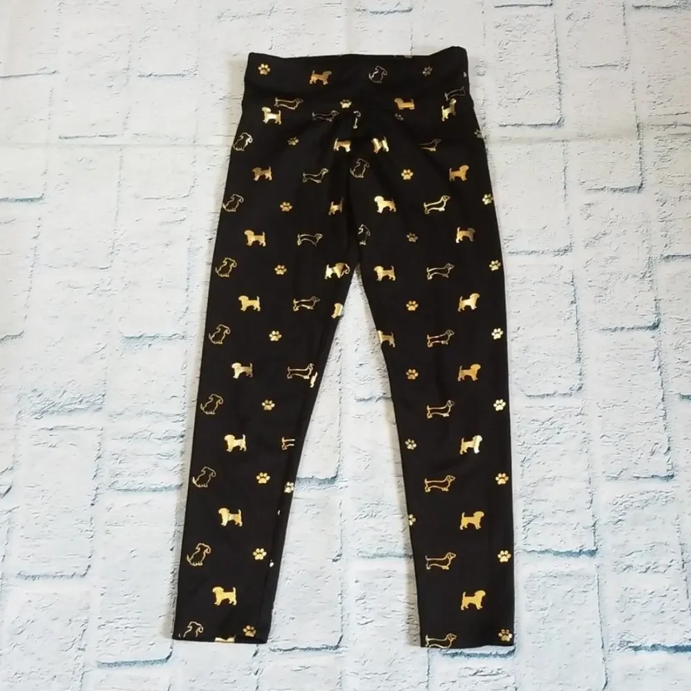 Justice Dog Print Stretch Leggings